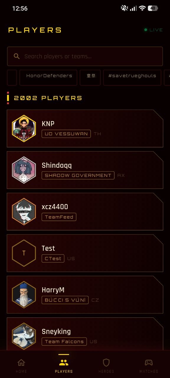 Olimp Meta Tracker home screen